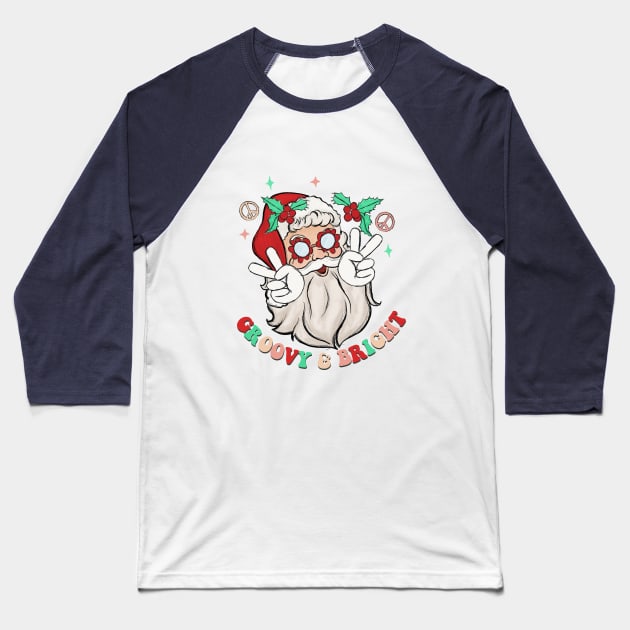 Groovy & Bright Baseball T-Shirt by Nessanya